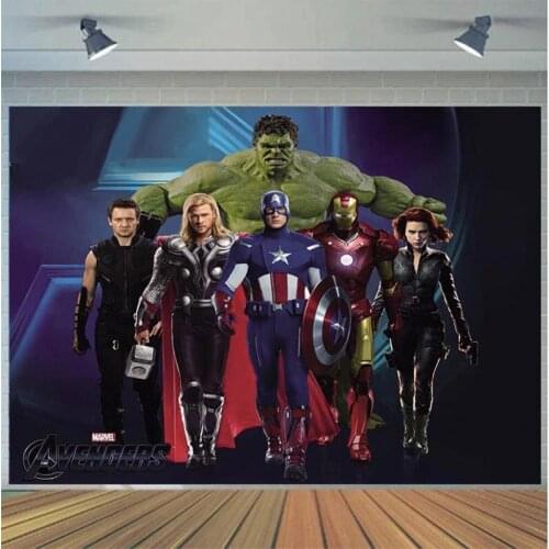 Film Hero Super Captain Photography Background Backdrop Kids Children Birthday Party Decoration Tapestry Photo Live Studio