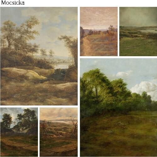 Photography Backdrop Scenery Oil Painting Newborn Kids Adult Birthday Art Photocall Background for Professional Studio Photocall