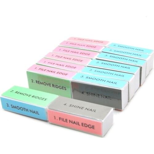 Mini Nail Buffer 50P/100P Nail File Block Professional Accessories 4 Ways Nail Polish Sponge Portable Pedicure Manicure DIY Tool