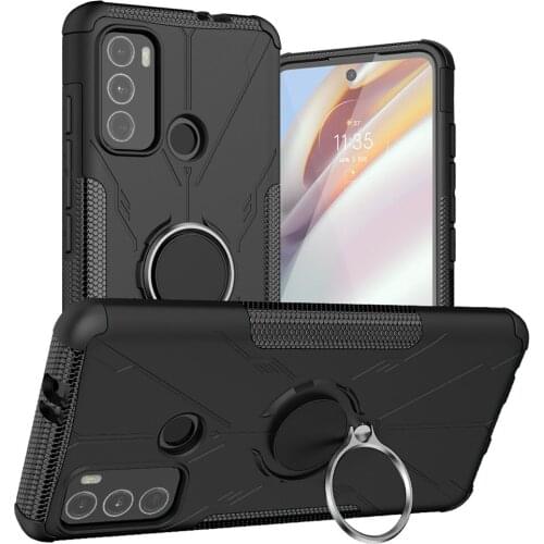 Fashion Ring Holder Armor ShockProof PC + TPU Motorola Moto G60 Case F Case For Moto G60 G 60 MotoG60 Protective Phone Bags