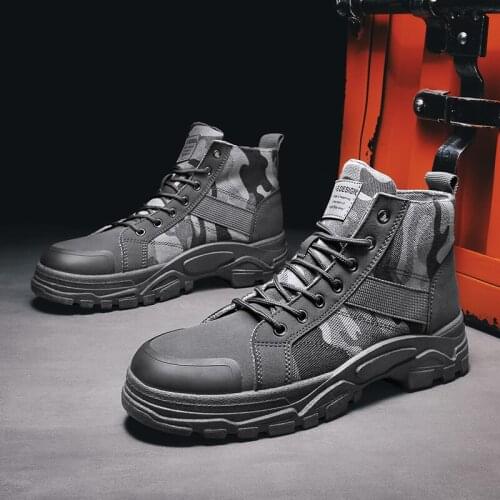 Motorcycle platform ANKLE sneakers Man dress men leather work summer mens for black high casual home cowboy long ankle boot man