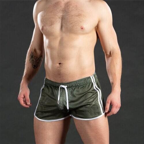 Male Simple Shorts Quality Breathable Men Solid Color Beach Shorts Casual Comfortable Mesh Beach Shorts New Men Clothing