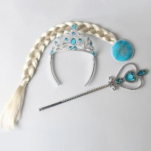 Pandoli Profits Country Elsa Buckled Mesh Hair Scepter Crown Set party material