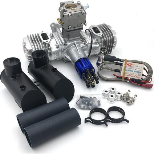 New Arrival! Original Brand New DLE130 130CC Dual Cylinder Natural air cooling Manual Gasoline Engine for RC Airplane