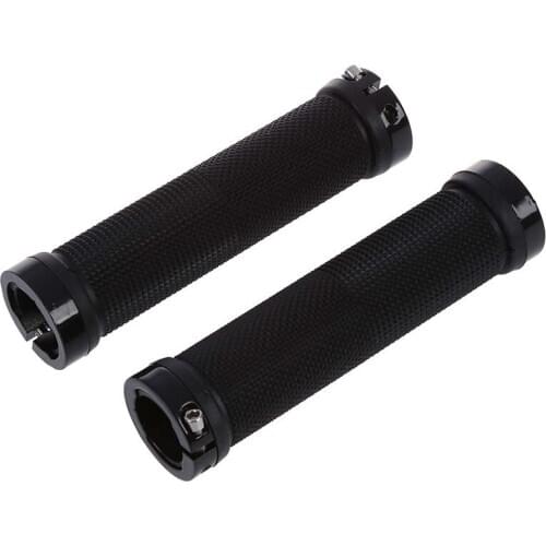 Pair Mountain Bike MTB BMX Bicycle Cycling Double Lock Handlebar Grips