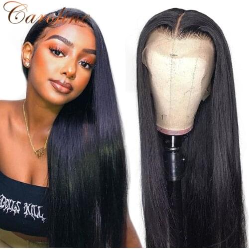 13x4 Lace Front Human Hair Wigs Pre Plucked Brazilian Straight Lace Front Wig 180 Density Lace Frontal Wig 4x4 Closure Wig Remy