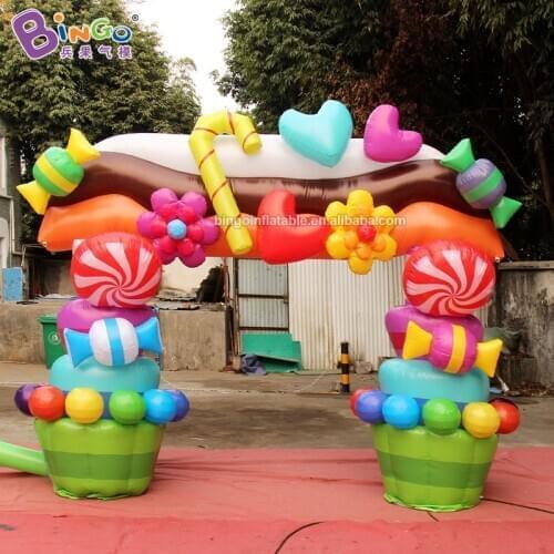Personalized 4X3 meters inflatable candy arch / inflatable square arch / inflatable gate arch toys