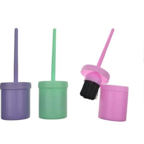 Random Colors Horse Plastic Hoof Oil Brush With Cap Hoof Dressing Applicator