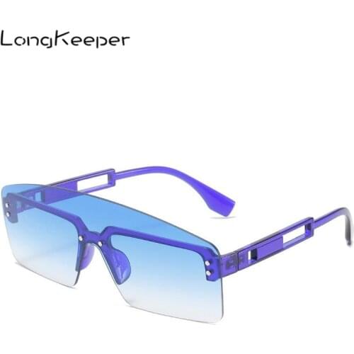 Vintage Oversize Square Sunglasses Women Brand Designer Hollow Legs Sun Glasses Female One Piece Eyewear Gradient Glasses Gafas