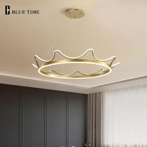 Gold body Led Pendant Light 110V 220V Modern chandelier Pendant Lamp for Living room Dining room Kitchen Hanging Lamp luminaires