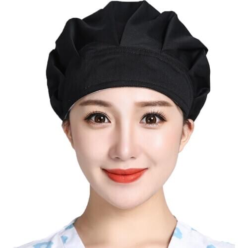 Womens Scrubs Caps Cotton Sweatband Bouffant Hats Bandage Adjustable Anti-dust Washable Unisex Workwear Soild Caps Accessories