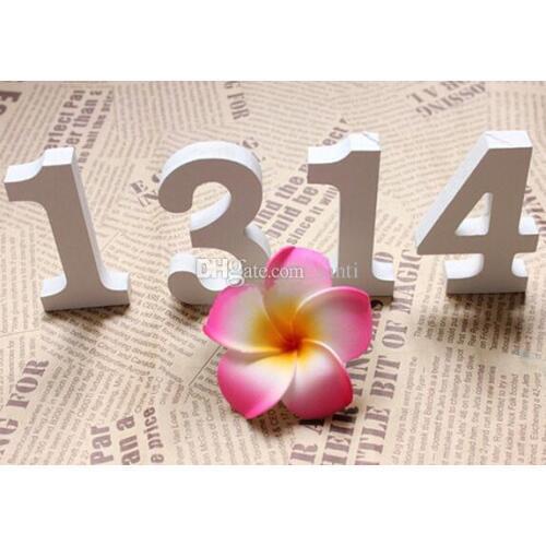 100 pcs New Arrive White Wood Wooden Numbers Alphabet For Wedding Birthday Home Decor decoration