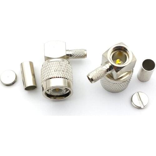 20PCS TNC Plug Crimp for LMR195 RG58 RG400 RG142 cable RF ADAPTER