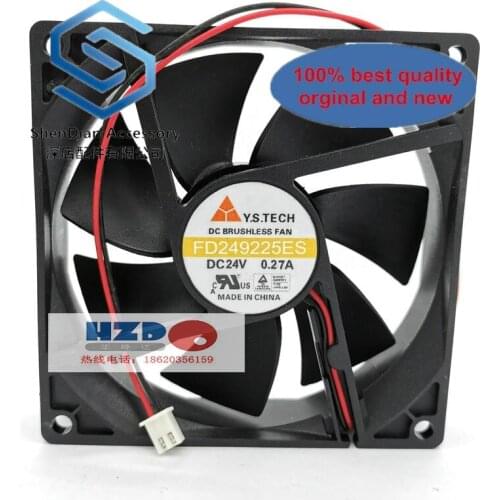 1pcs 100% orginal new FD249225ES-N 9225 24V 0.24A 0.27A cooling fan 9CM cm HZDO