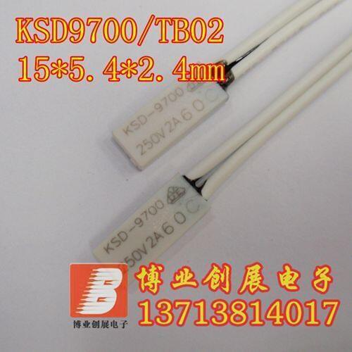 5pcs/TB02/KSD9700 Small volume Thermal protector 85 Degrees Celsius Normally closed (N.C) 2A250V Temperature control switch
