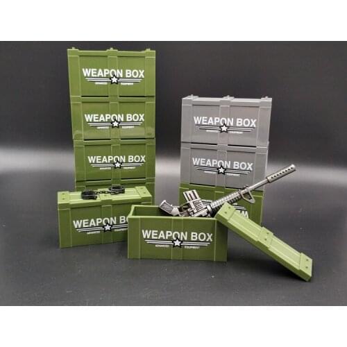 1/12 Soldier Accessories Miniature Mini Weapon Box Model DIY Scene Decoration 6-inch Movable Doll