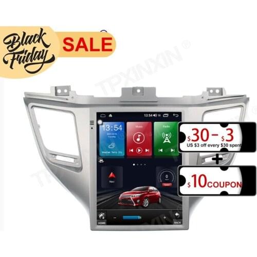 128GB Android 10.0 Tesla Style for Hyundai Tucson 2016 2017 2018 Carplay GPS Car Navigation Multimedia Video Player Stereo Radio