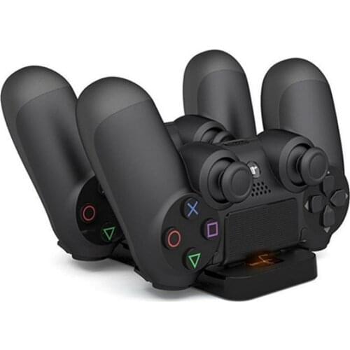 For PS4 Controller and Move Navigation Handle Double Charger New Dual Charger USB Dual Charging Powered Base Charger Accessories