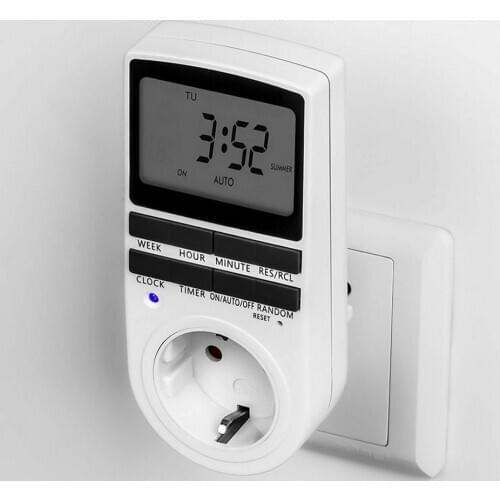 Electronic Digital Timer Switch 24 Hour Cyclic EU UK AU US BR FR Plug Kitchen Timer Outlet Programmable Timing Socket 220V