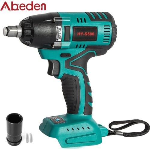 Abeden True 550N.M Cordless Brushless Electric Impact Wrench for Makita 18V Li-ion Battery Torque Wrench Installation Power Tool
