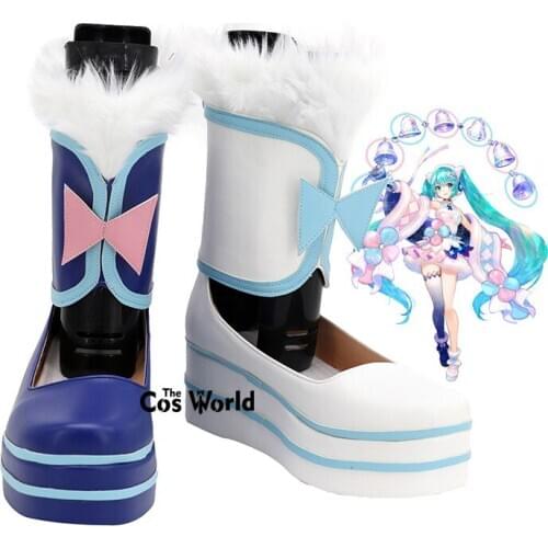 Vocaloid 2020 MAGICAL MIRAI Miku Anime Customize Cosplay Flat Shoes Boots