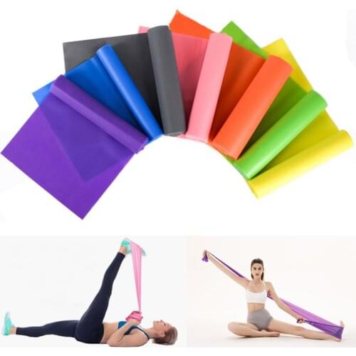 Rubber Resistance Bands 1.5M 1.8M 2M Yoga Exercise Straps Gym Strength Pilates Belts Body Fitness Easy To Carry Training Band