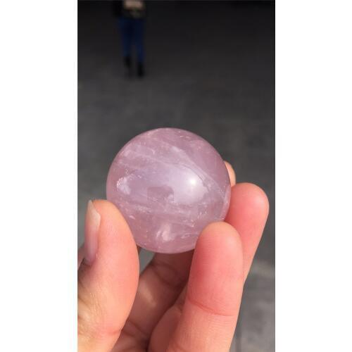 Love Stone 100% Natural Rose Quartz Pink Crystal Reiki Healing Gemstone Crystal Sphere Romantic Classical For Gift