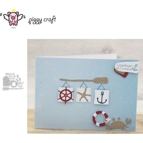 Piggy Craft metal cutting dies cut die mold Nautical tire paddle Scrapbook paper craft knife mould blade punch stencils dies