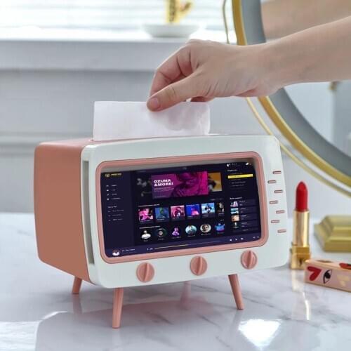 Mobile phone holder tissue box living room light luxury creative Nordic style home drawer box multifunctional bedroom