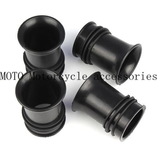 4 Pcs Motorcycle Carburetor Rubber Intake Manifold Air Adapter Boots For CB750K 1969-1976 CB750F Super Sport 1975-1976