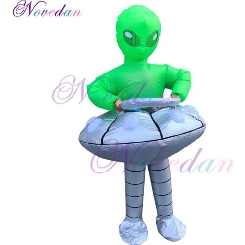 Inflatable UFO Alien Costume Halloween Perform Festival Party Funny Anime Fancy Dress Inflatable Costume For Adult