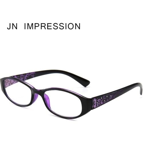 2019 New plastic anti-blue reading glasses, male and female resin high-definition presbyopic glasses diopter JN 18913-1