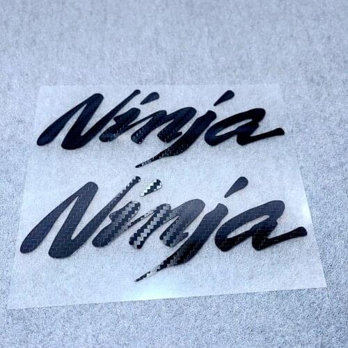 A Pair Of DIY Reflective Motorcycle Stickers Decorate Fuel Tank Motor Side Logo Racing Kawasaki Ninja400 NINJA250 300 650