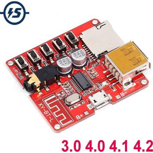 Bluetooth Wireless MP3 Decoder Board Circuit Board BLE 4.1 / 4.2 3.7-5V Lossless Decoding Module Micro USB TF Card Interface
