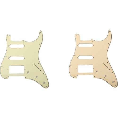 Prewired 2-ply Pickguard Scratchplate SSH for ST Style Guitar