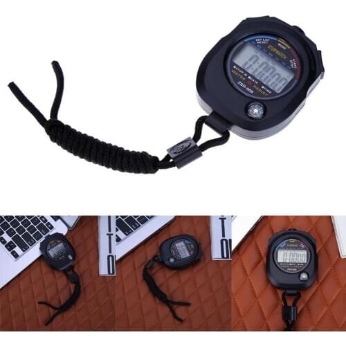 Professional Electronic Timer Protable Handheld Waterproof Digital LCD Stopwatch Hanging Sports Counter Gym Timer Running Exam