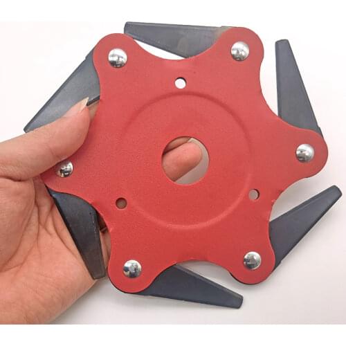 Cutter Head Grass with 6 Blades Trimmer Brush 65Mn Weed Brush Cutting Head Garden Power Tool Accessories for Lawn Mower
