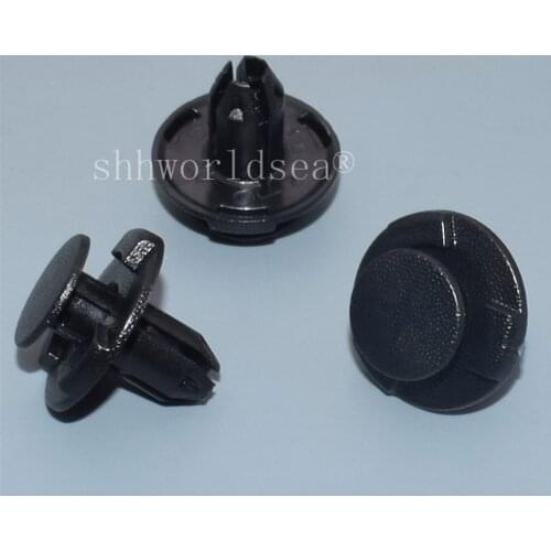 Shhworldsea 8mm Auto Door Trim Panel Bumper Fender Rivets Fastener Automobile Plastic Fixed Clip for Honda Toyota Car Styling