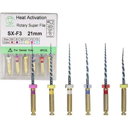Dental instrument heat activation blue files endo file engine use rotary files endondontic root canal NITI dentist tool