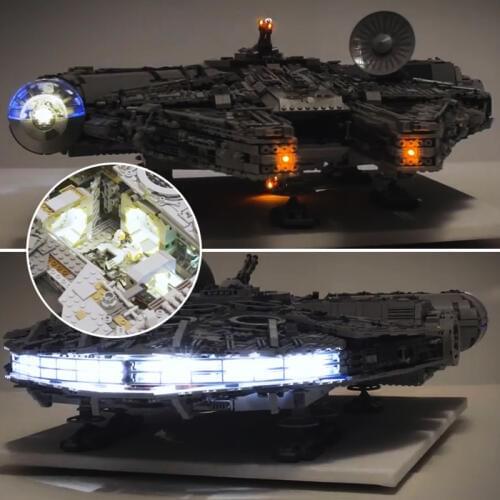 Led light kit for lego 75192 Compatible 05132 Star War Falcon Millennium Building Blocks Model Toys (not include blocks set)