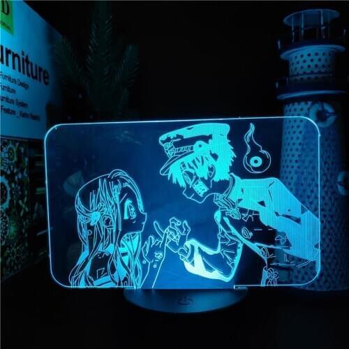 Toilet-Bound 3D Lamp Hanako Kun LED Night Light Decoration Anime Lampara Baby Lamp Bedroom Decor Lamps Creative Cartoon Lights