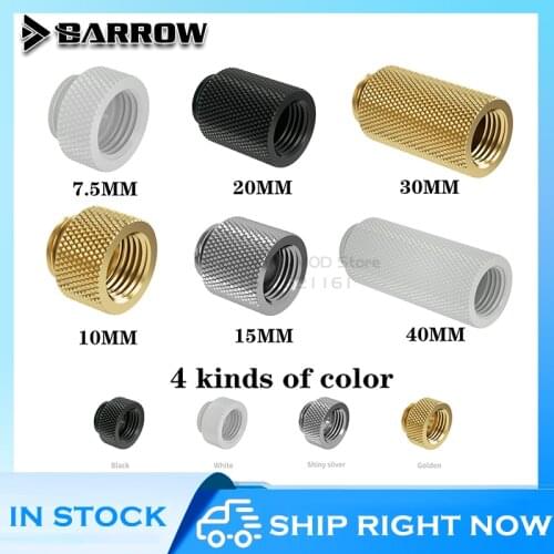 Barrow Extender Base Fitting, G1/4 Femal To Male Thread Hand Compression, TNYZ G7.5MM/10MM/20MM/30MM/40MM