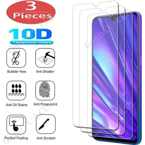 3Pcs Protection Glass ForRealme X3 SuperZoom X50 X50m 5G 5i 5 Pro 5s C2 3i 3 Narzo 20A 20 Tempered Screen Protective Cover Film