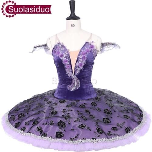 New Arrival Adult Purple Professional Stage Ballet Tutu Costumes Women Ballet Dance Performance Dress Apperal Girls Ballet Skirt