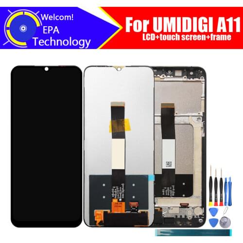 UMIDIGI A11 LCD Display+Touch Screen Digitizer 100% Original Tested LCD Screen Glass Panel For UMIDIGI A11+tools+ Adhesive