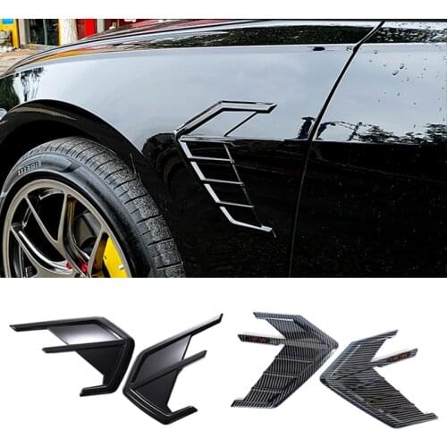 2Pcs ABT CAR sticker Side Fender vents ABT Trim FOR Audi A6L A7 Leaf board decorated with ABS material car accessories