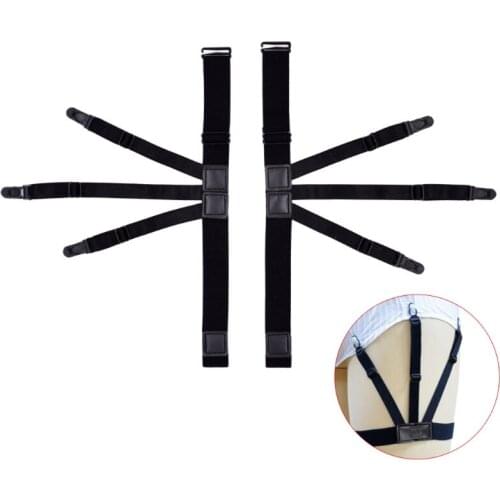 2Pcs/Set Elastic Leg Suspenders Plastic Locking Clamps Shirt Stays Holder Straps wholesales