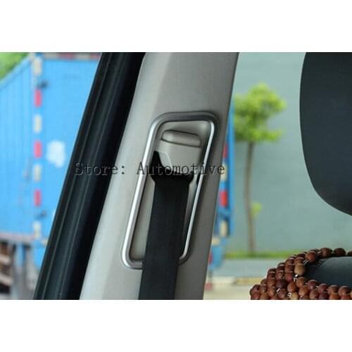 ABS Chrome Safety Belt Decoration Frame Cover Trim for Land Rover Discovery 4 LR4 2010-2016 Car-stayling 2pcs/set