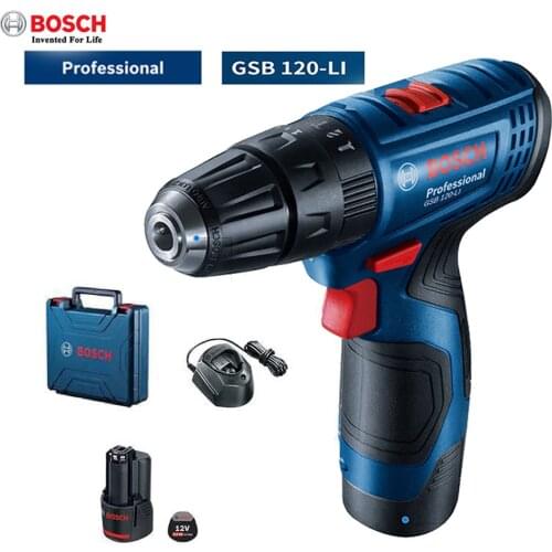 Bosch GSB120-LI rechargeable impact drill professional electric lithium electric drill speed adjustable household Power Tool