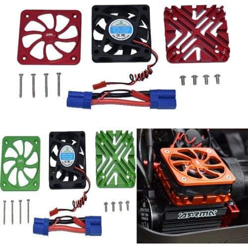 ALUMINUM MOTOR HEATSINK WITH COOLING FAN ARRMA 1/5 KRATON 8S ARA110002T1/ARA110002T2, 1/5 4WD OUTCAST 8S BLX-ARA5810 ARA390295